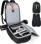 Camera compartment features 5 removable padded dividers and an elastic strap to effectively separate and protect your valuable camera equipment. Transforming the camera backpack into a versatile travel or everyday backpack,catering to your changing needs.